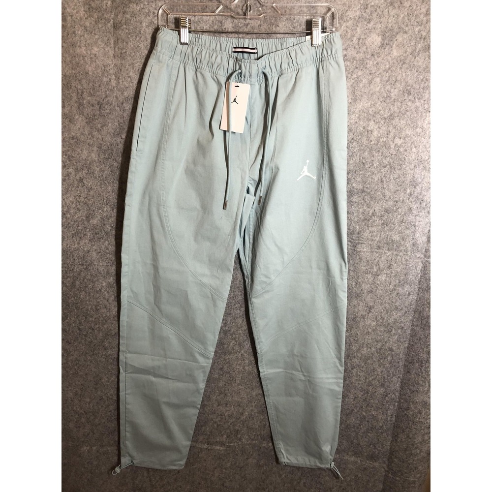 Nike Jordan Pants Mens Small Green Standard Fit Essential Woven Jumpman Joggers
